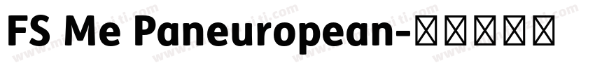 FS Me Paneuropean字体转换